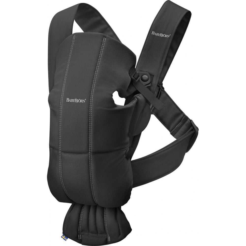 Babytrage Mini cotone Schwarz