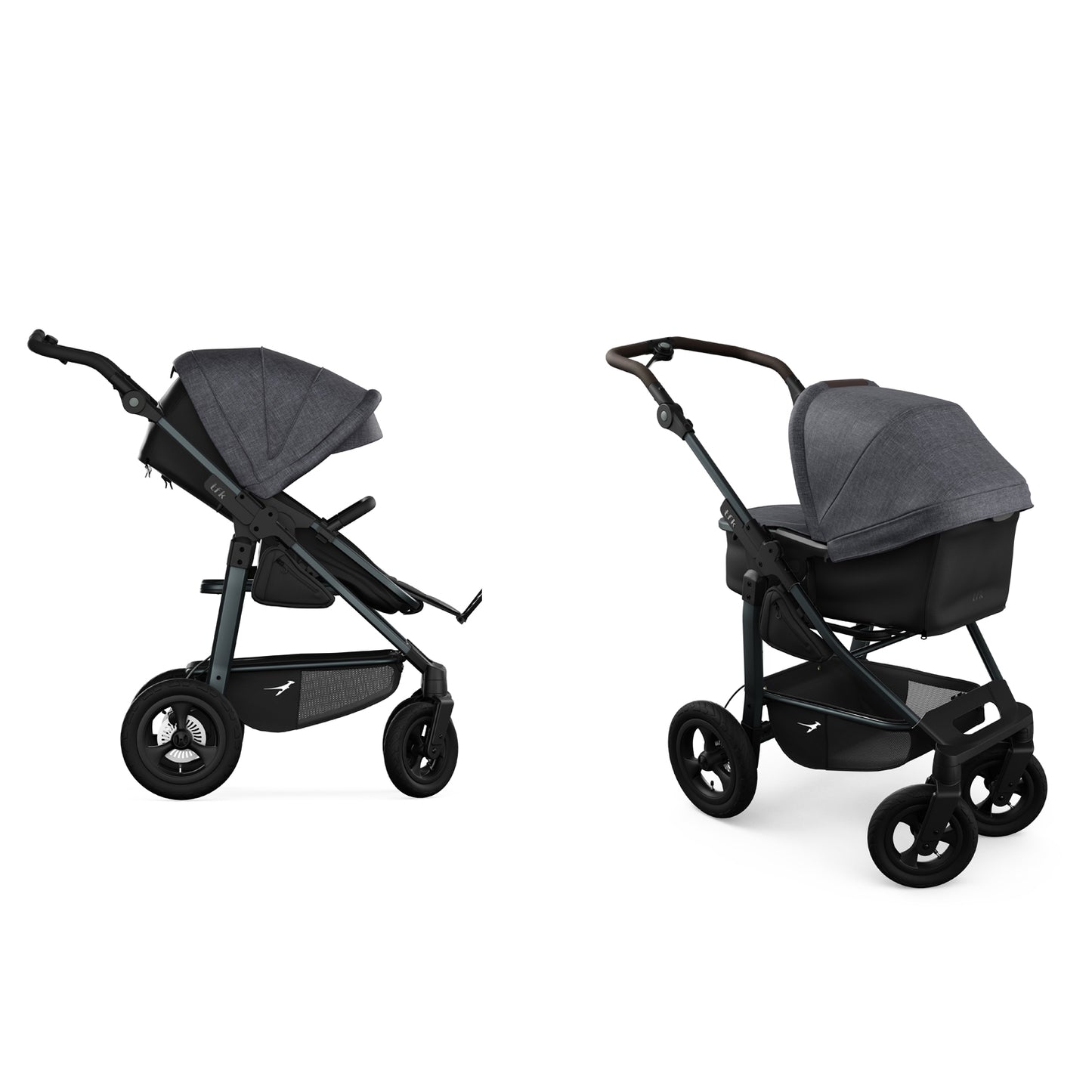 TFK Mono 4 - 2-in-1 with pneumatic tyres Black - Premium