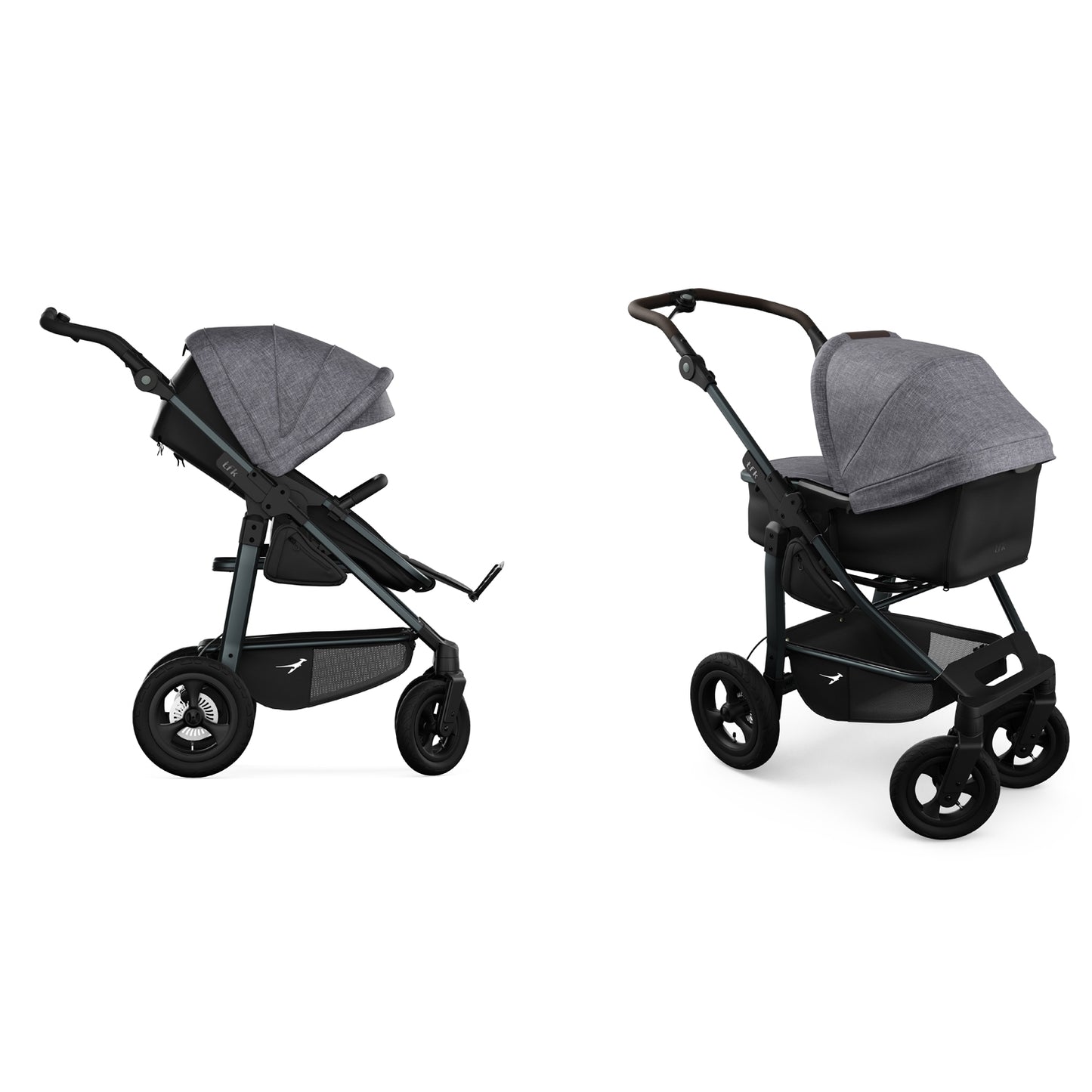 TFK Mono 4 - 2-in-1 with pneumatic tyres Grey - Premium