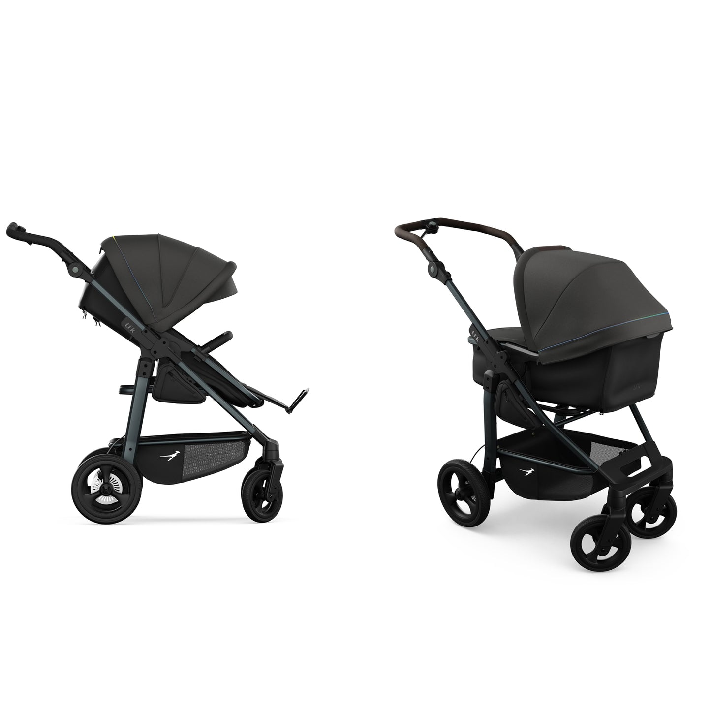 TFK Mono 4 - 2-in-1 with air-filled tyres Anthracite with red details