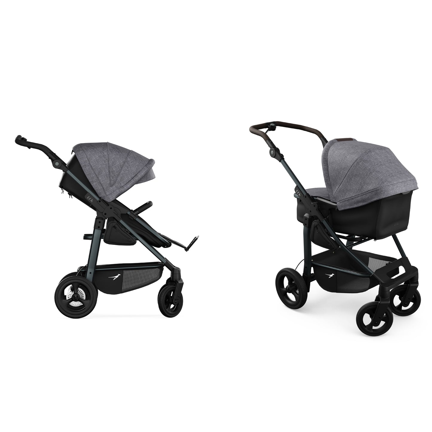 TFK Mono 4 - 2-in-1 with air-filled tyres Grey - Premium