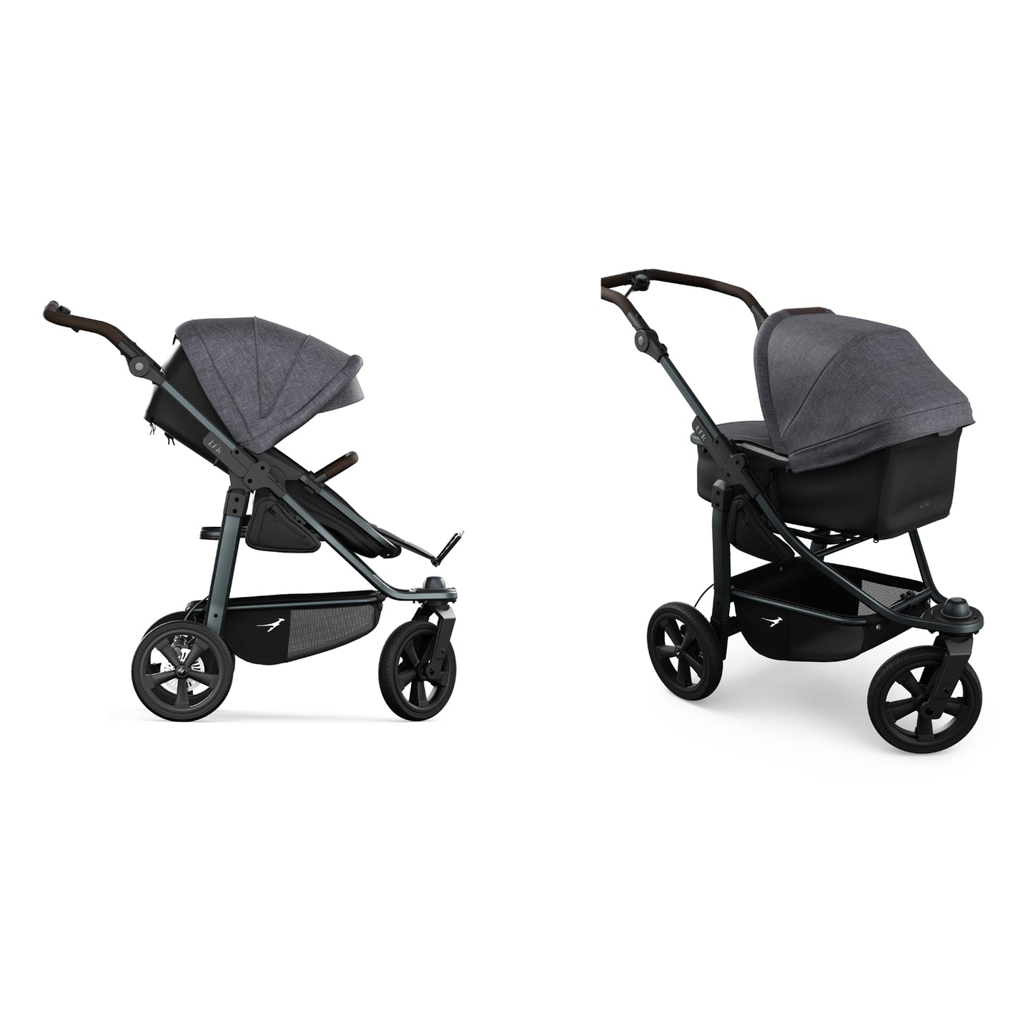 TFK Mono 3 - 2-in-1 with air-filled tyres Black - Premium