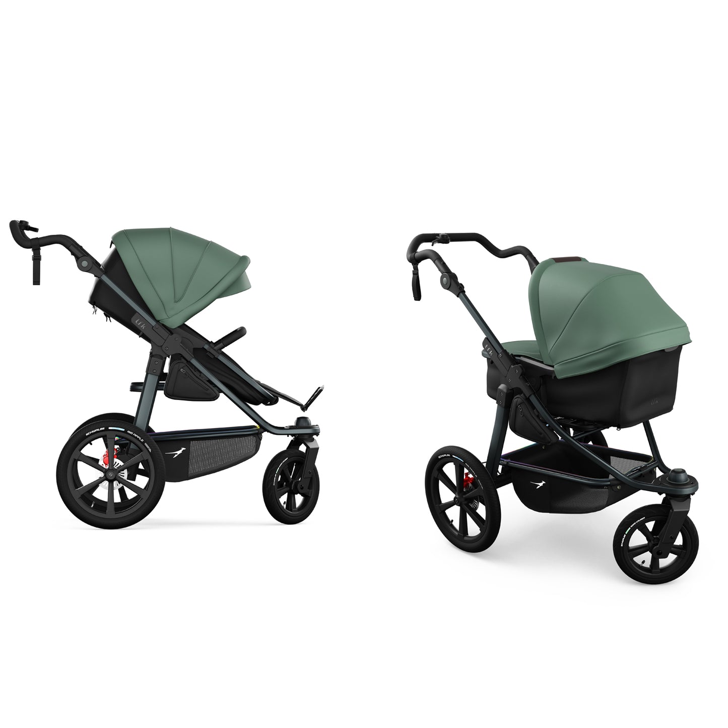 TFK Pro - 2-in-1 with pneumatic tyres Olive