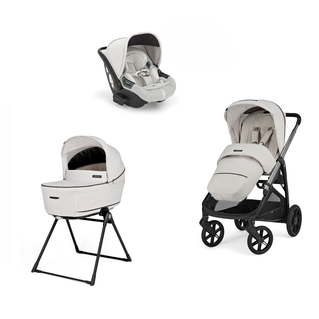 Inglesina Trio Aptica Darwin Recline - Sistema Quattro  OPAL IVORY