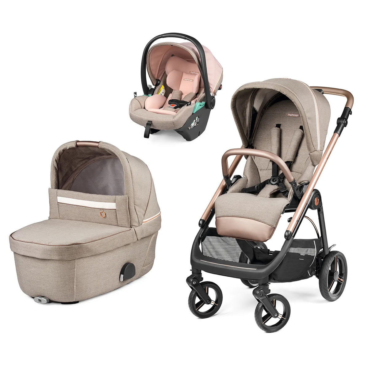 Peg Perego Veloce Brio 3 in 1 with Primo Viaggio Lounge MON AMOUR