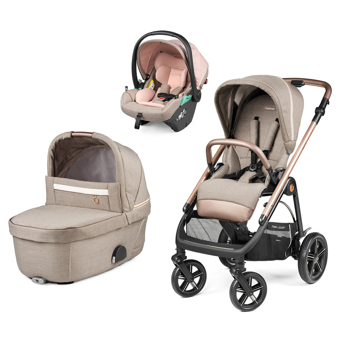 Peg Perego Veloce TC Brio 3 in 1 with Primo Viaggio Lounge MON AMOUR