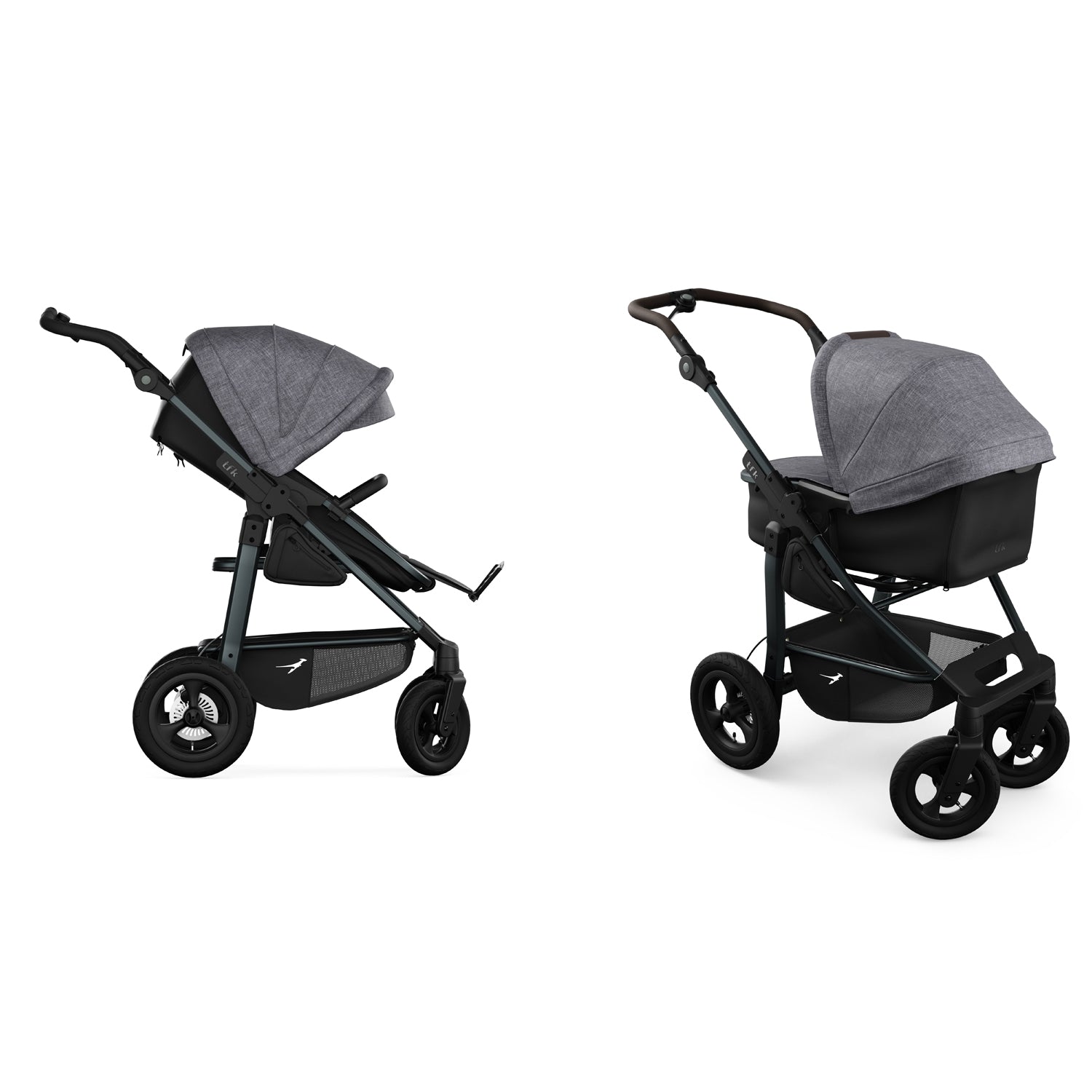 TFK Mono 4 - 2-in-1 with pneumatic tyres Grey - Premium 
