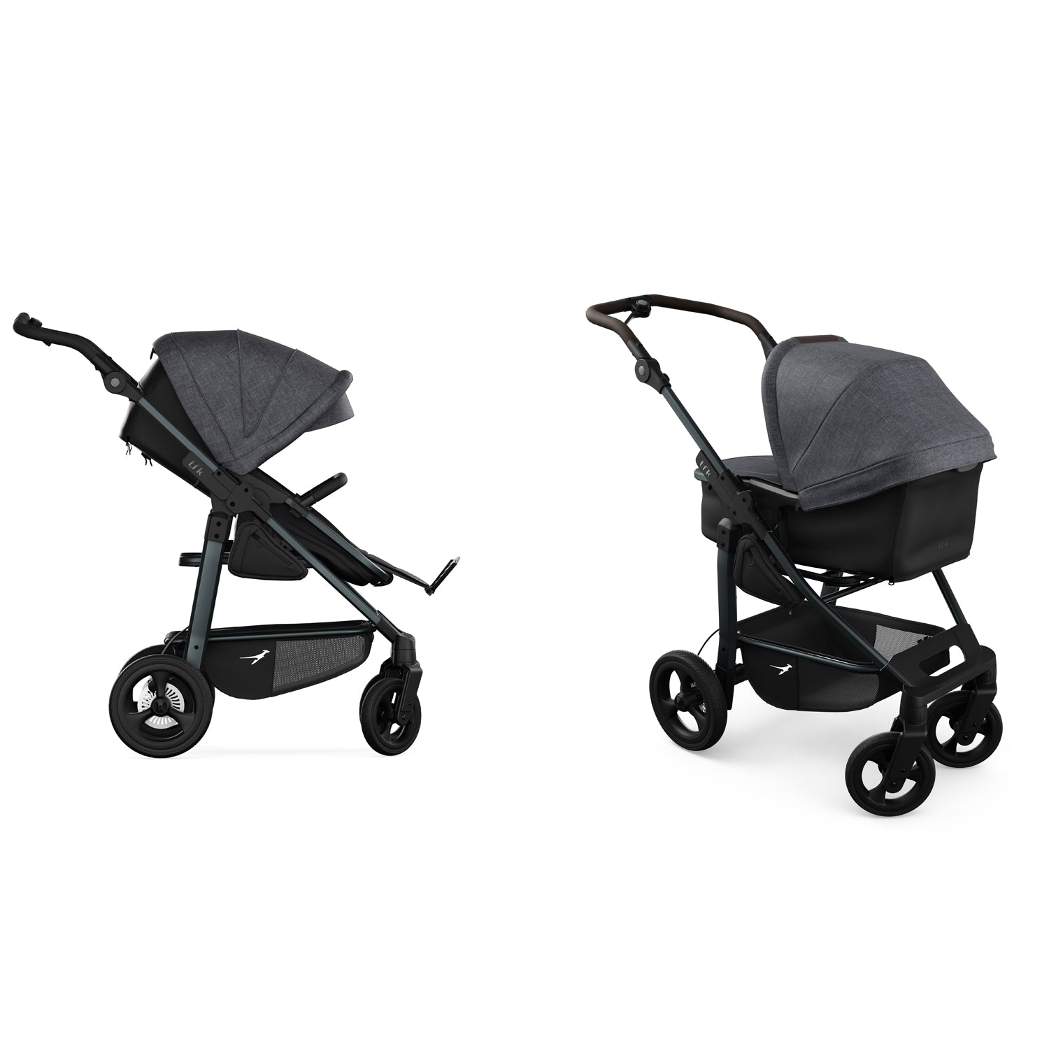 TFK Mono 4 - 2-in-1 with air-filled tyres Black - Premium