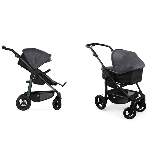 TFK Mono 4 - 2-in-1 with air-filled tyres Black - Premium