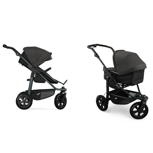 TFK Mono 3 - 2-in-1 with pneumatic tyres Anthracite with red details