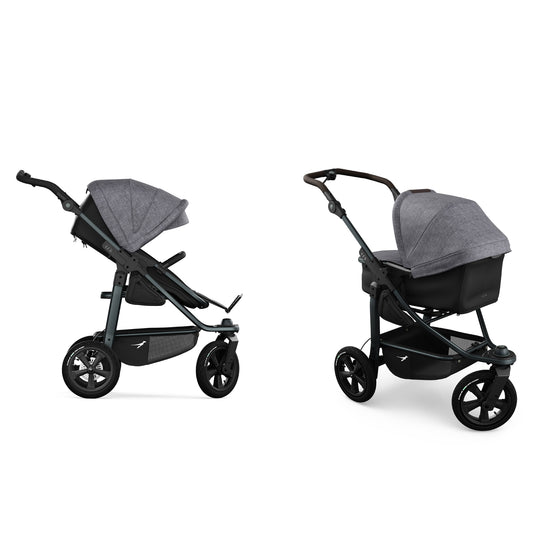 TFK Mono 3 - 2-in-1 with pneumatic tyres Grey - Premium 