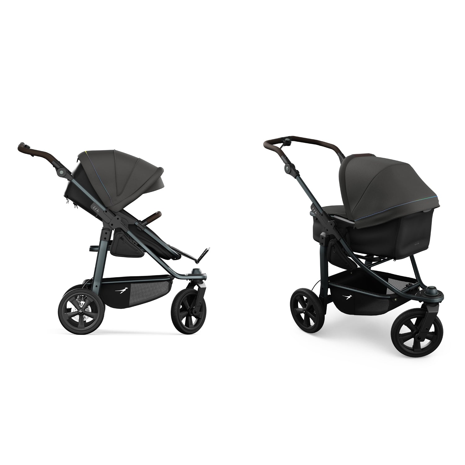 TFK Mono 3 - 2-in-1 with air-filled tyres Anthracite with red details