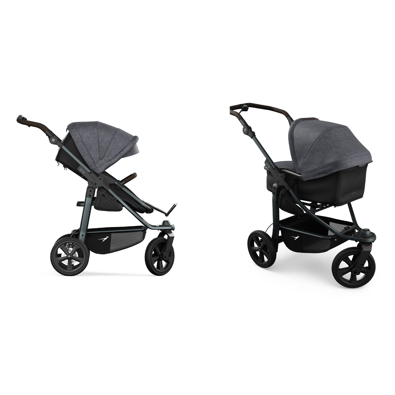 TFK Mono 3 - 2-in-1 with air-filled tyres Black - Premium