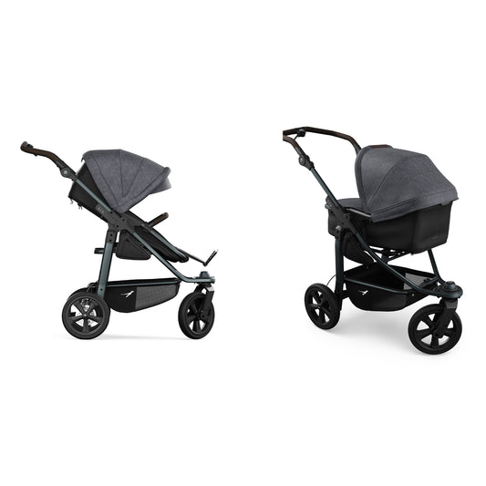 TFK Mono 3 - 2-in-1 with air-filled tyres Black - Premium