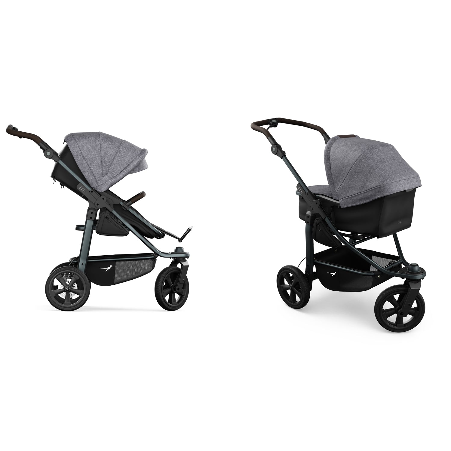 TFK Mono 3 - 2-in-1 with air-filled tyres Grey - Premium 