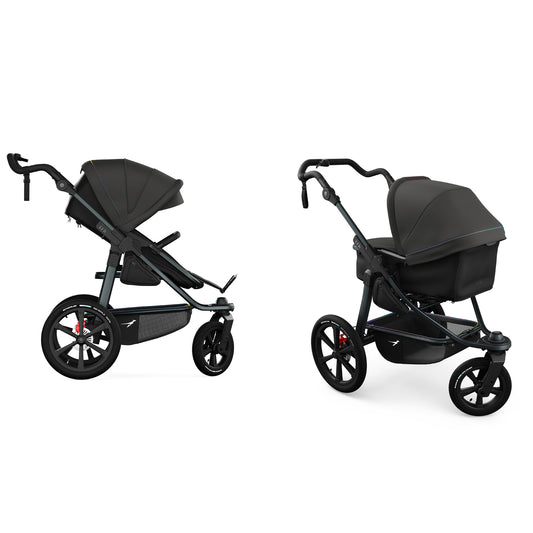 TFK Pro - 2-in-1 with pneumatic tyres Anthracite with red details