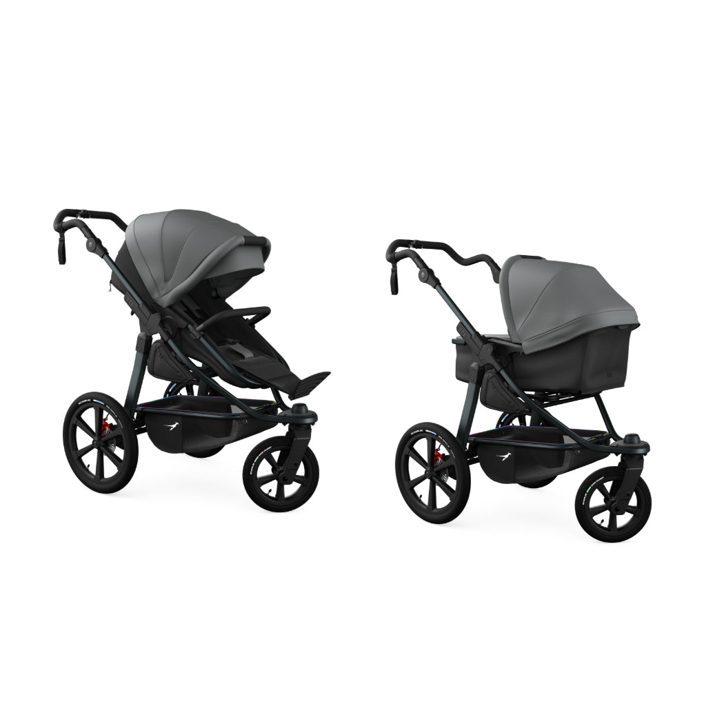 TFK Pro - 2-in-1 with pneumatic tyres Grey