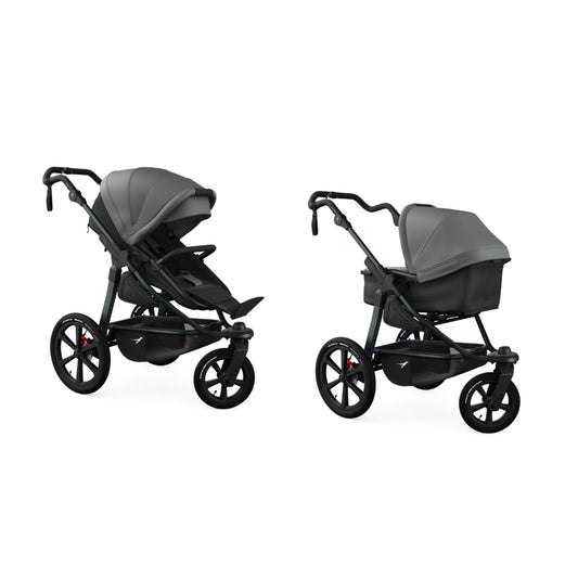 TFK Pro - 2-in-1 with pneumatic tyres Grey